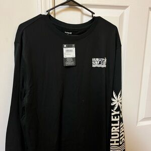 Hurley Black Long Sleeve Men's Shirt